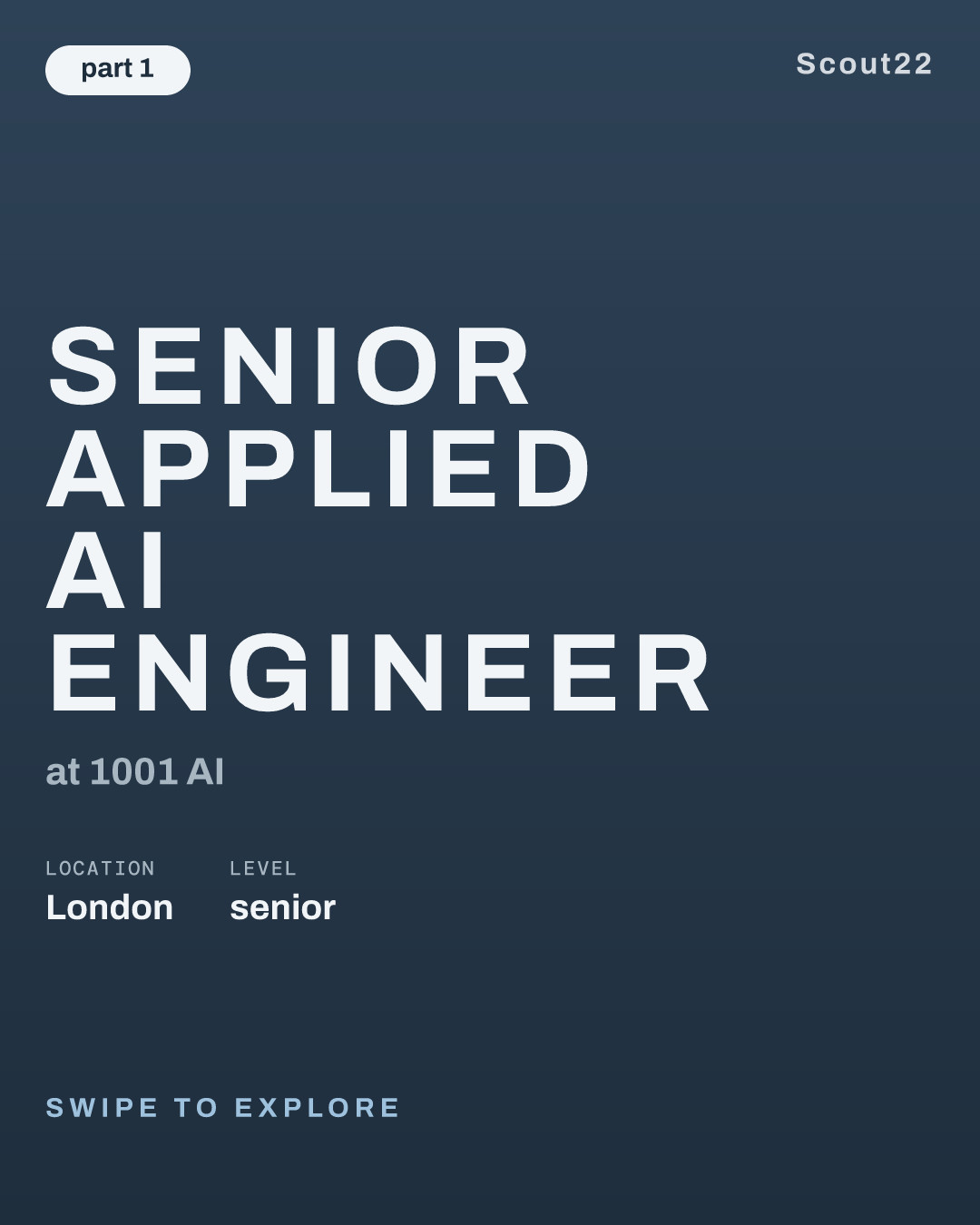 Senior Applied AI Engineer at 1001 AI