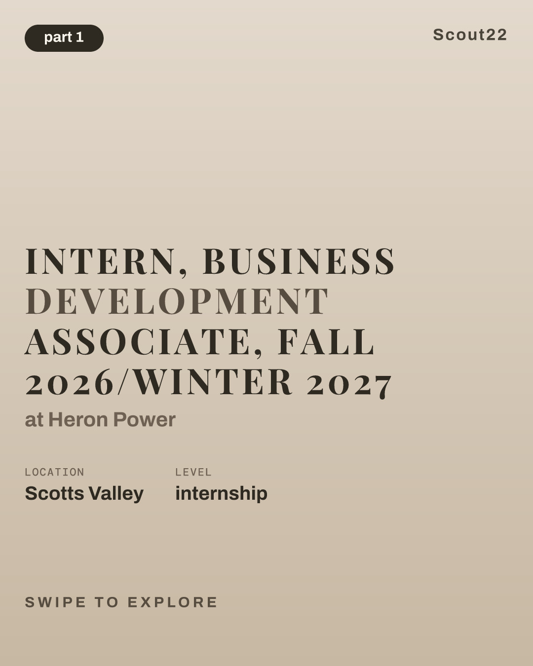 Intern, Business Development Associate, Fall 2026/Winter 2027 at Heron Power