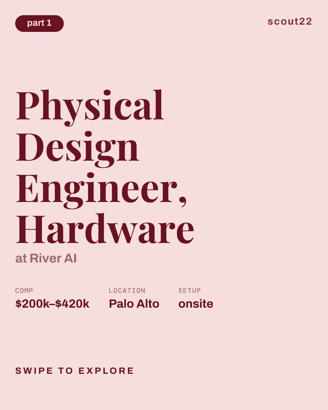 Physical Design Engineer, Hardware at River AI