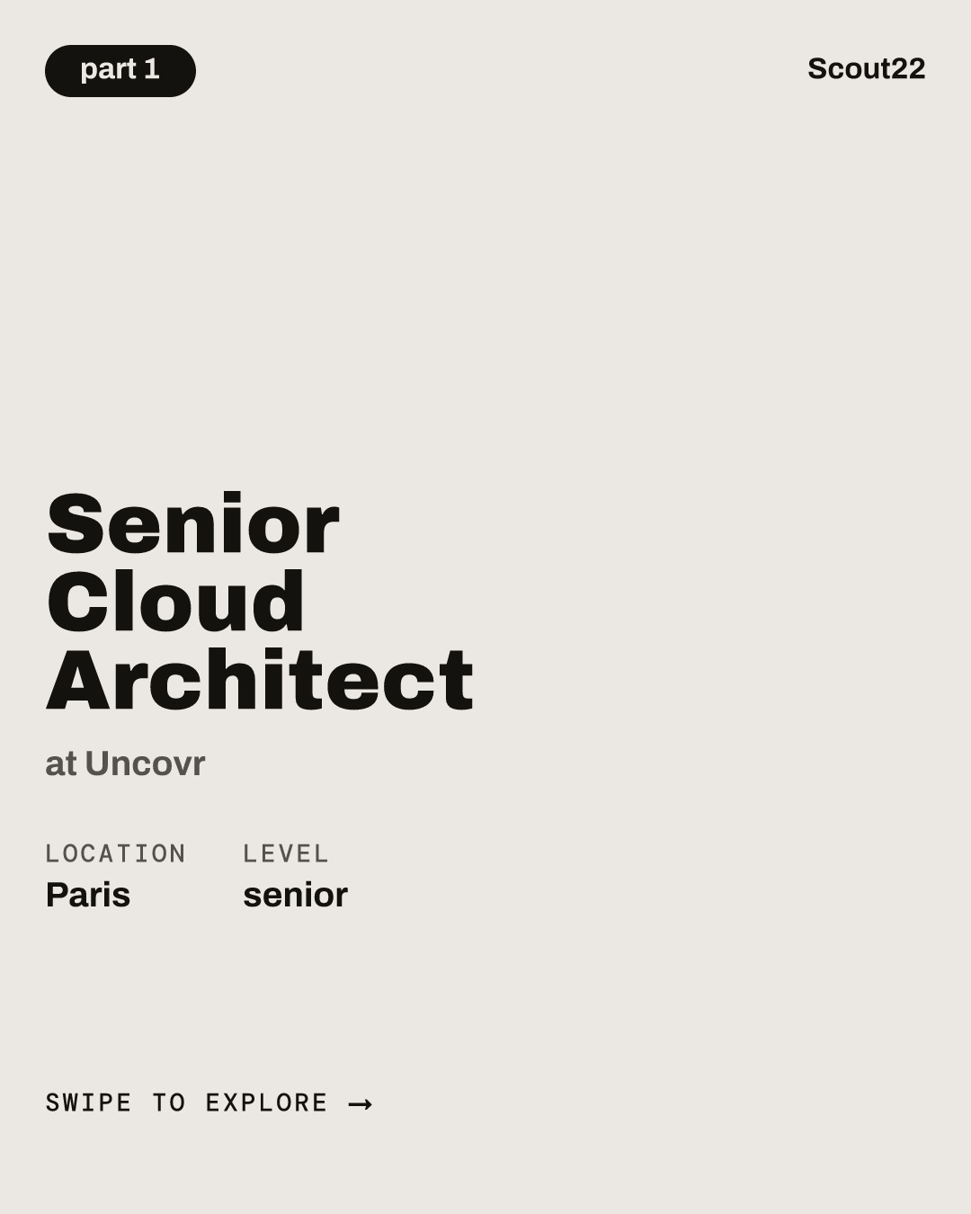 Senior Cloud Architect at Uncovr