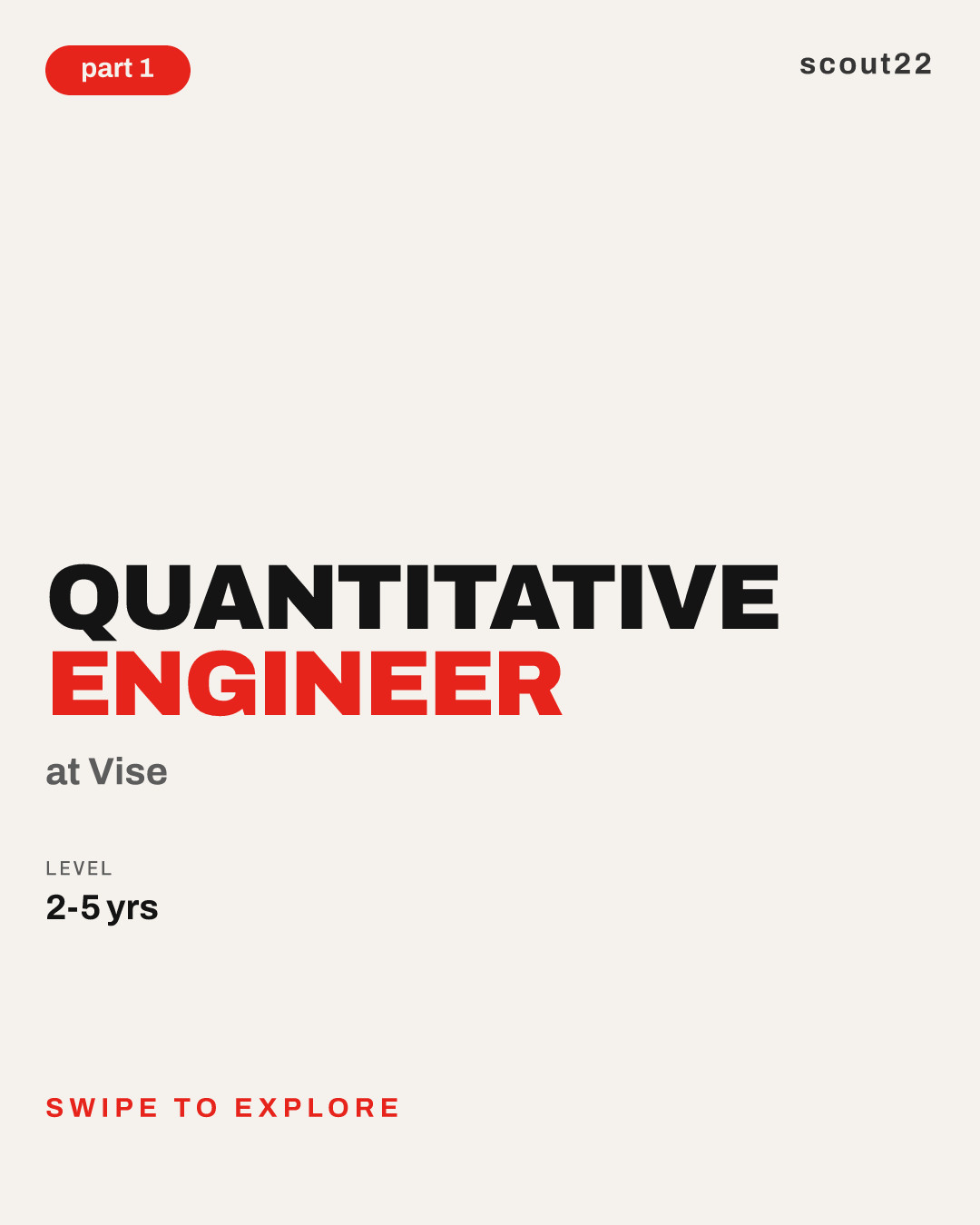 Quantitative Engineer at Vise
