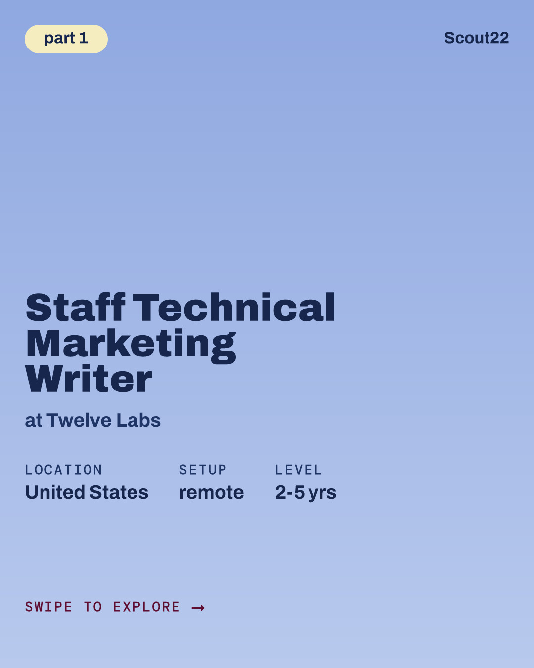 Staff Technical Marketing Writer at Twelve Labs