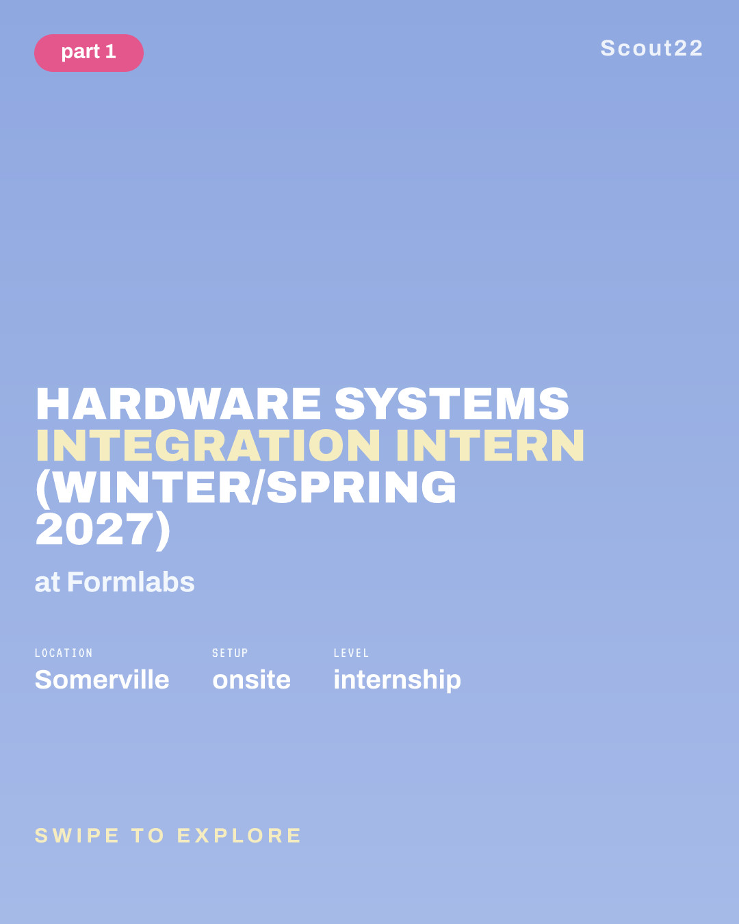 Hardware Systems Integration Intern (Winter/Spring 2027) at Formlabs