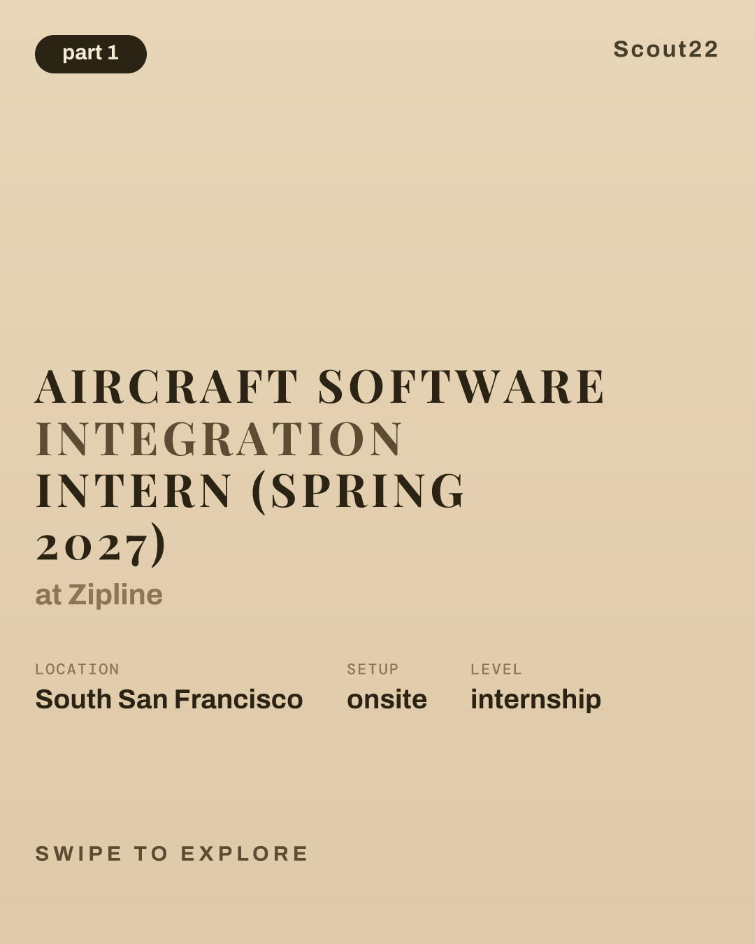 Aircraft Software Integration Intern (Spring 2027) at Zipline