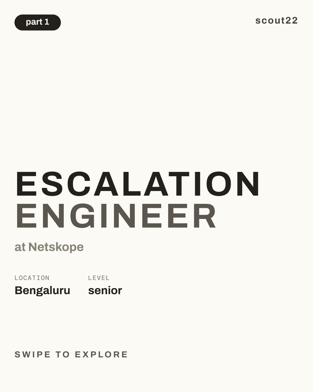 Escalation Engineer at Netskope