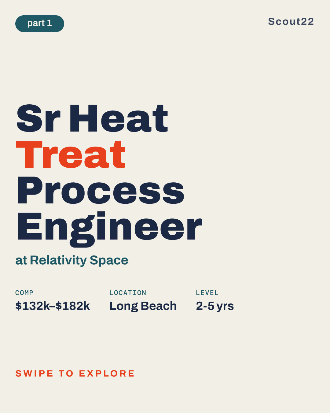 Sr Heat Treat Process Engineer at Relativity Space