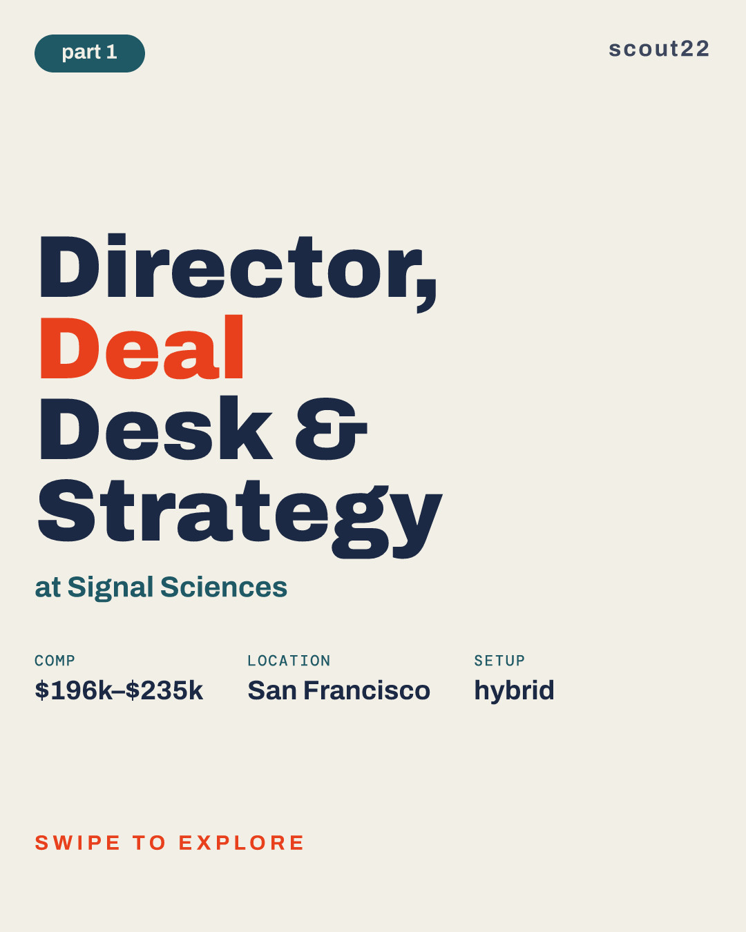 Director, Deal Desk & Strategy at Signal Sciences