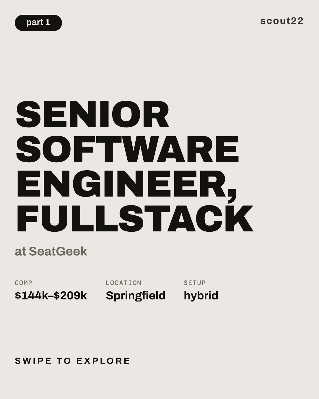 Senior Software Engineer, Fullstack at SeatGeek