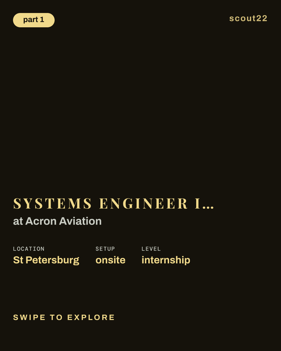 Systems Engineer Intern - St. Pete Site at Acron Aviation