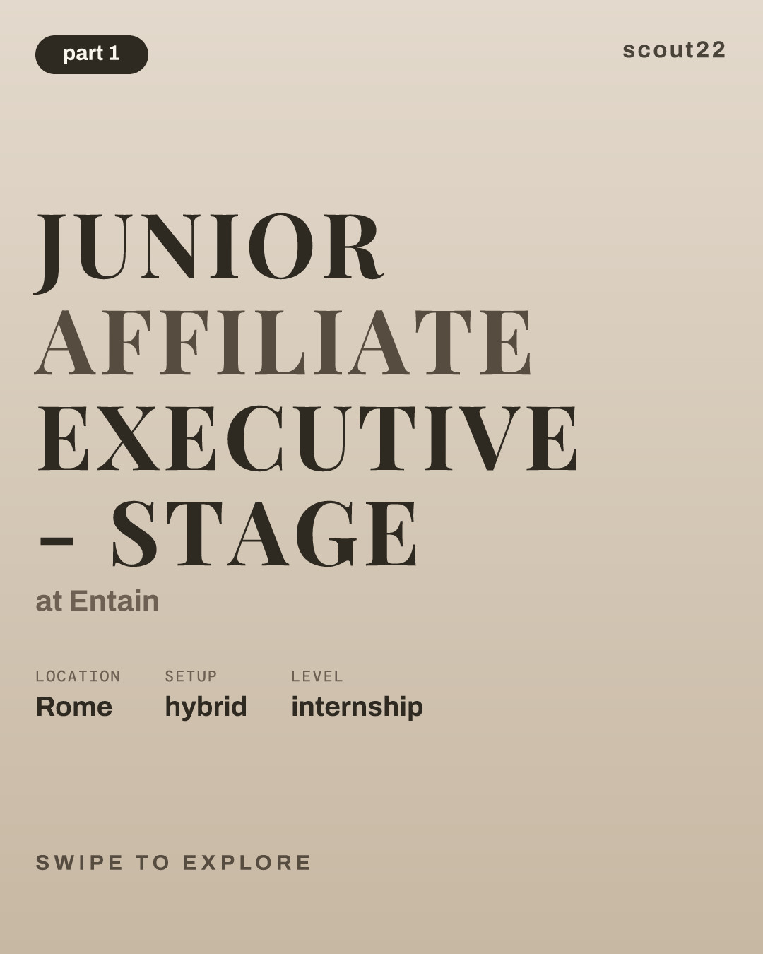Junior Affiliate Executive - stage at Entain