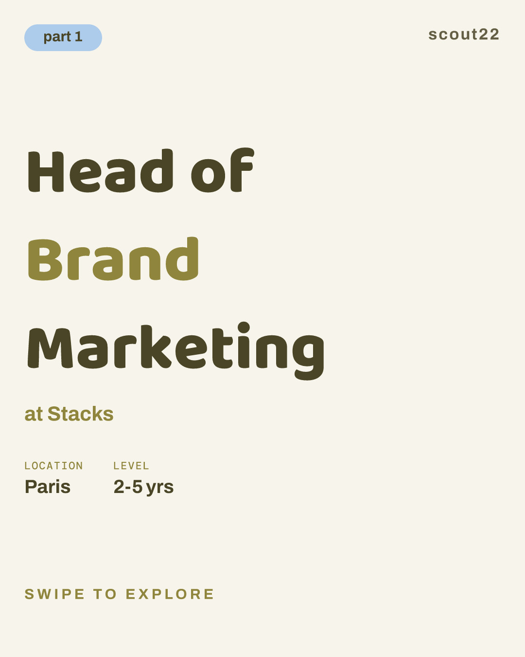 Head of Brand Marketing at Stacks