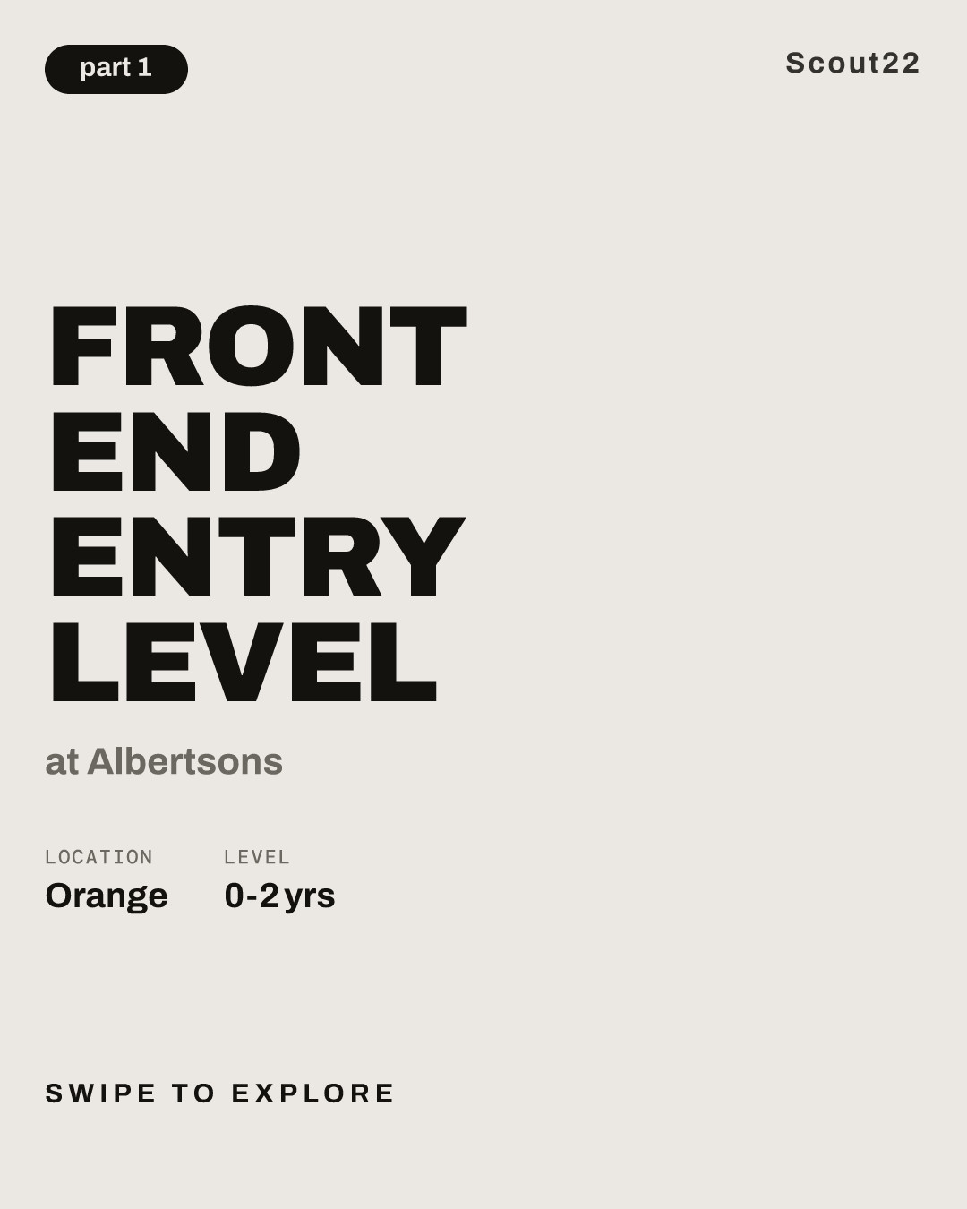 Front End Entry Level at Albertsons
