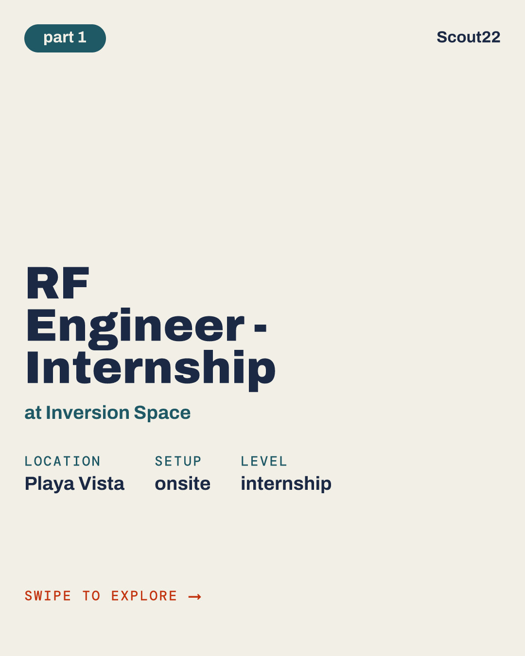 RF Engineer - Internship at Inversion Space