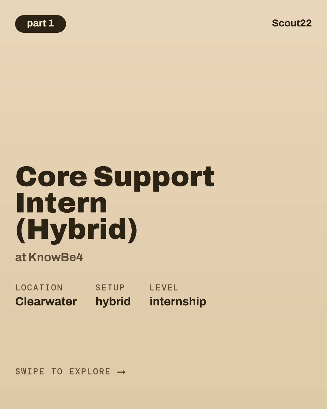 Core Support Intern (Hybrid) at KnowBe4