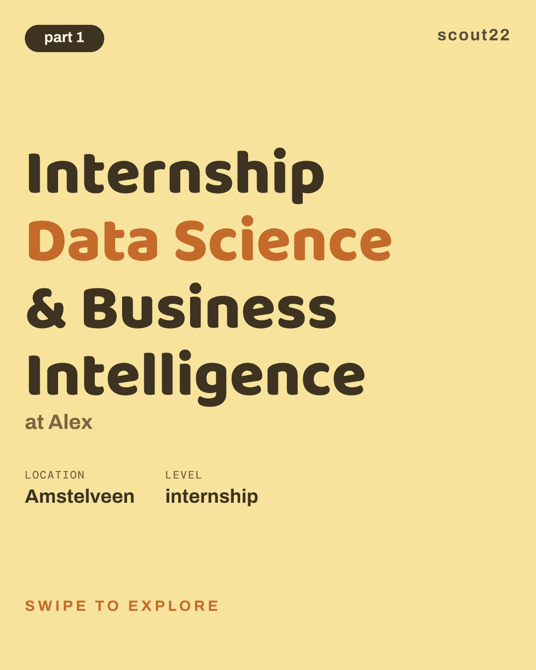 Internship Data Science & Business Intelligence at Alex