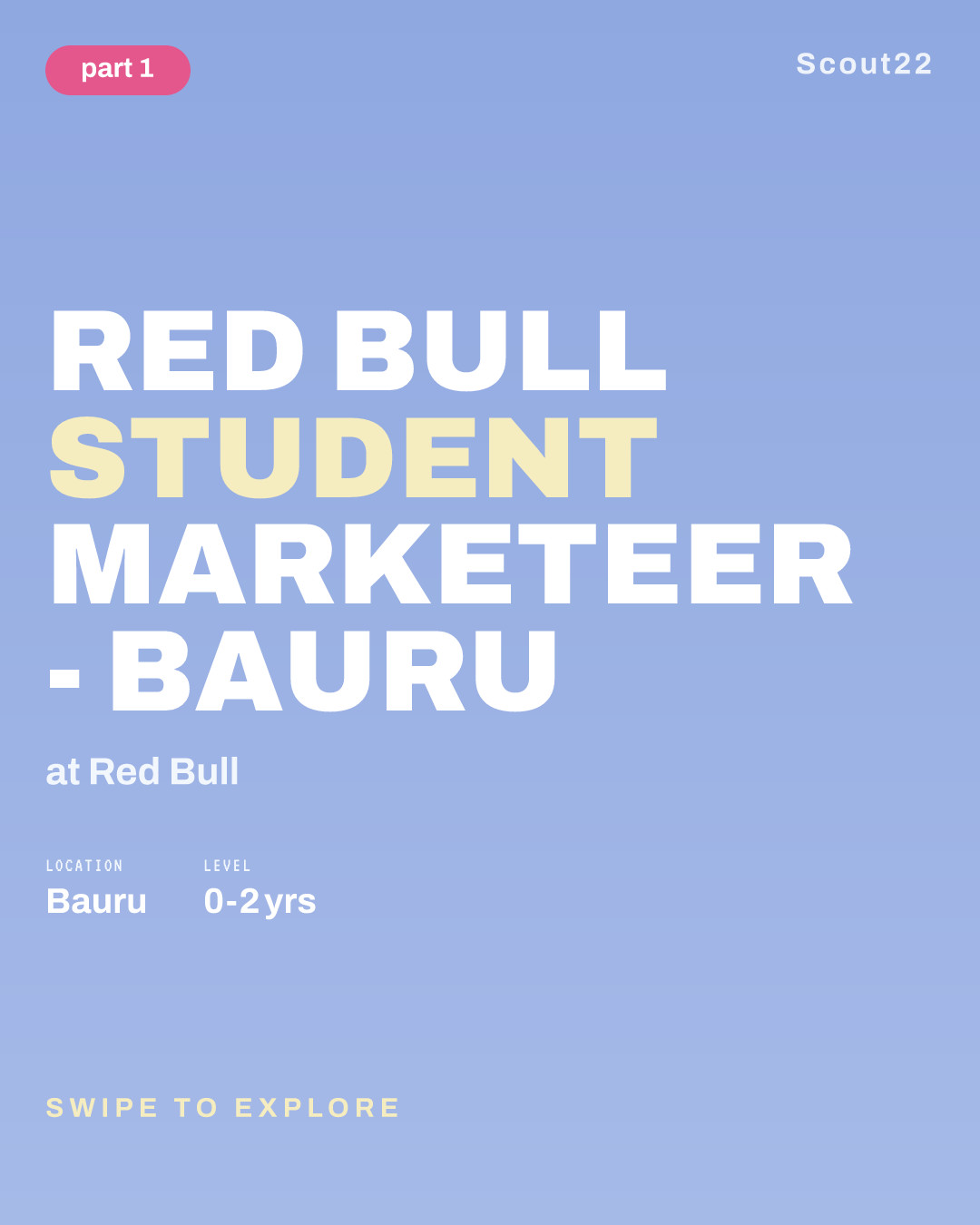 Red Bull Student Marketeer - Bauru at Red Bull