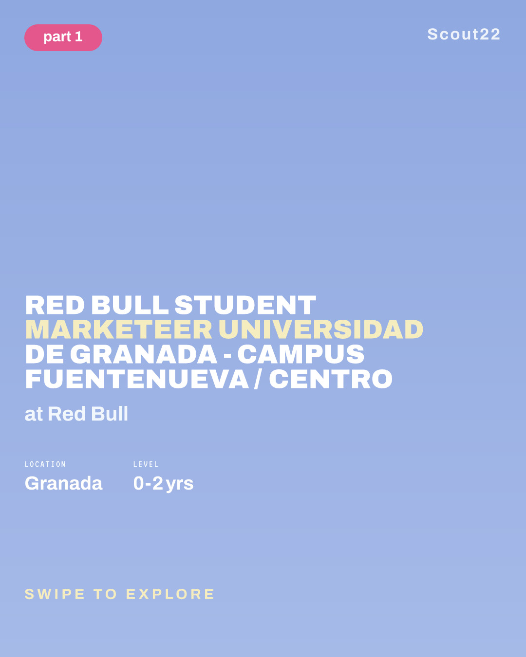 Red Bull Student Marketeer Universidad de Granada - Campus Fuentenueva / Centro at Red Bull