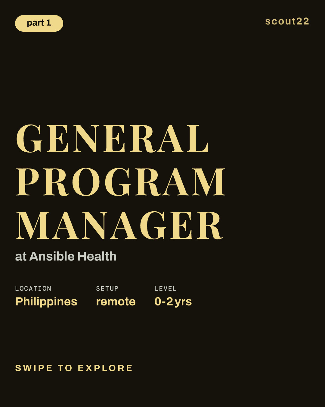 General Program Manager at Ansible Health