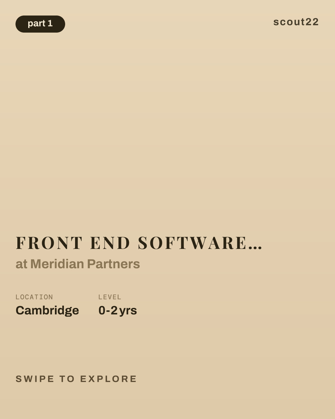 Front End Software Engineer Graduate Co-op at Meridian Partners