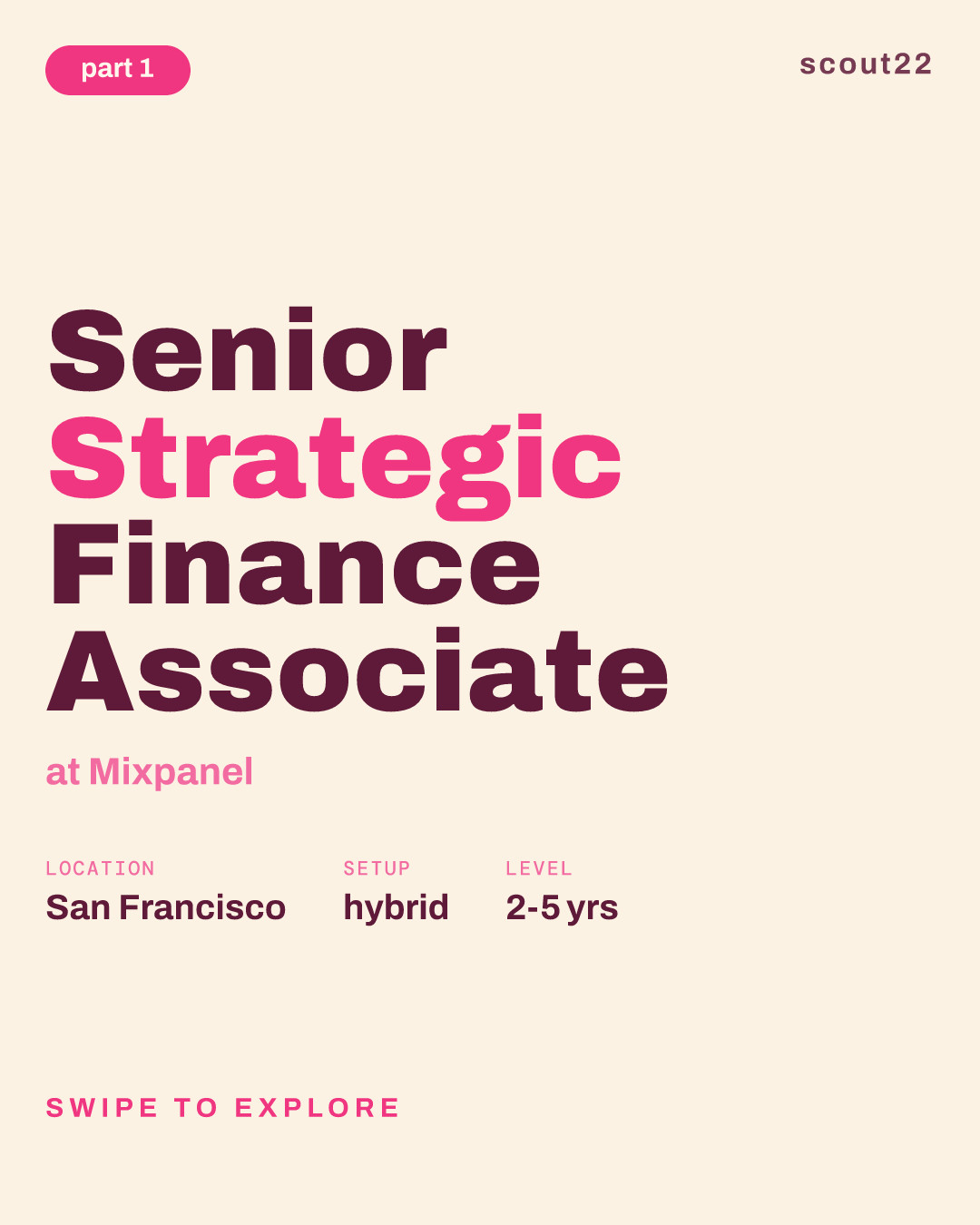 Senior Strategic Finance Associate at Mixpanel