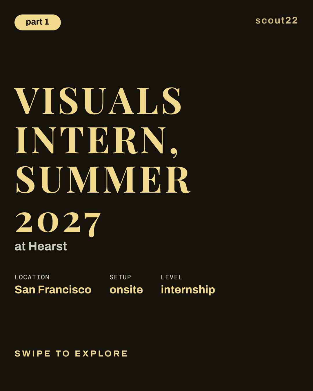 Visuals Intern, Summer 2027 at Hearst