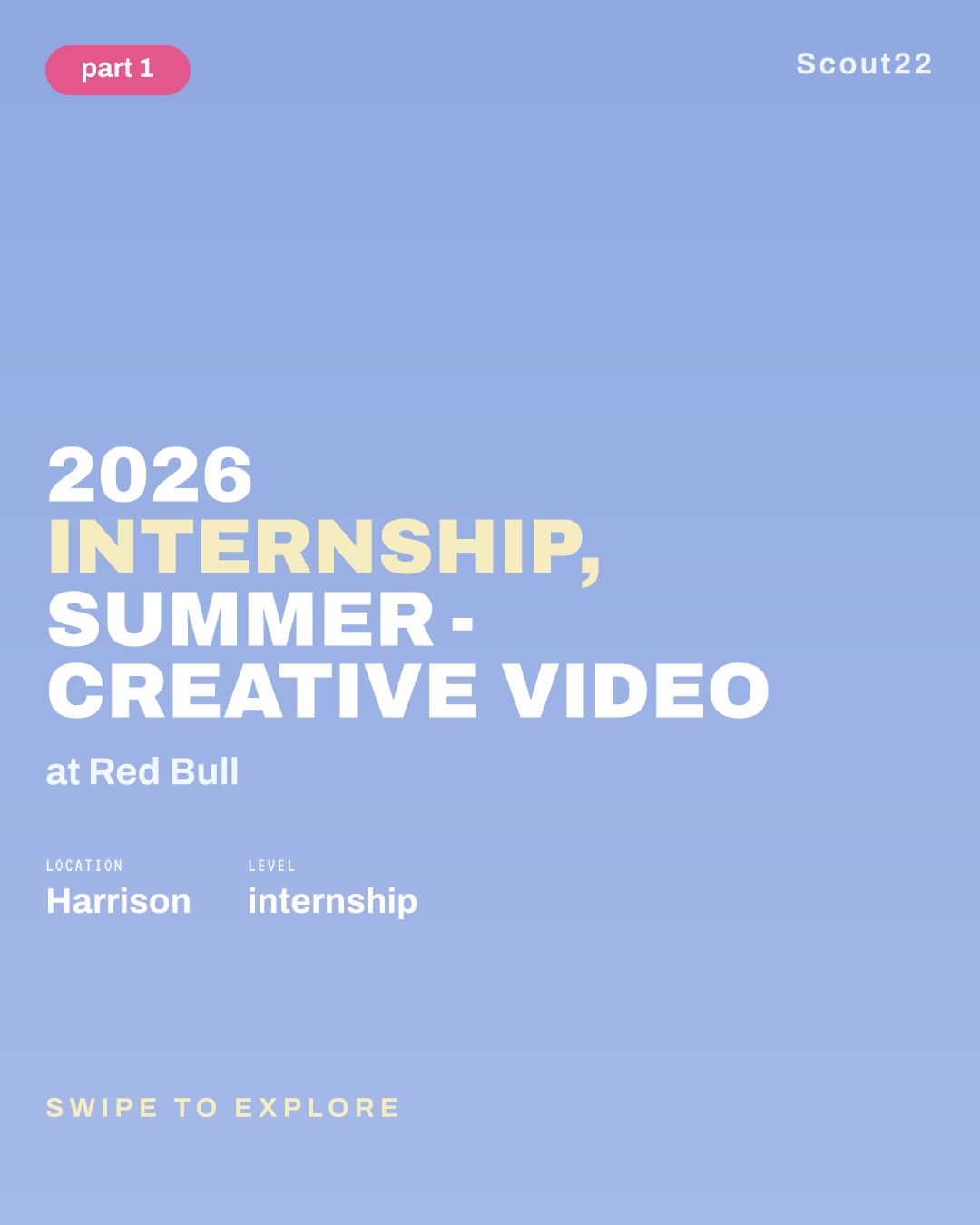 2026 Internship, Summer - Creative Video at Red Bull