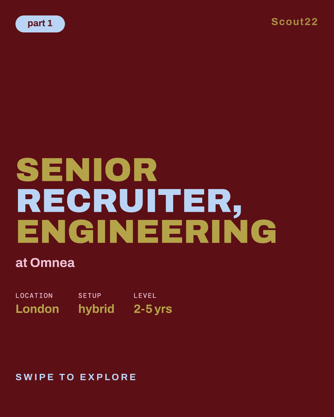 Senior Recruiter, Engineering at Omnea
