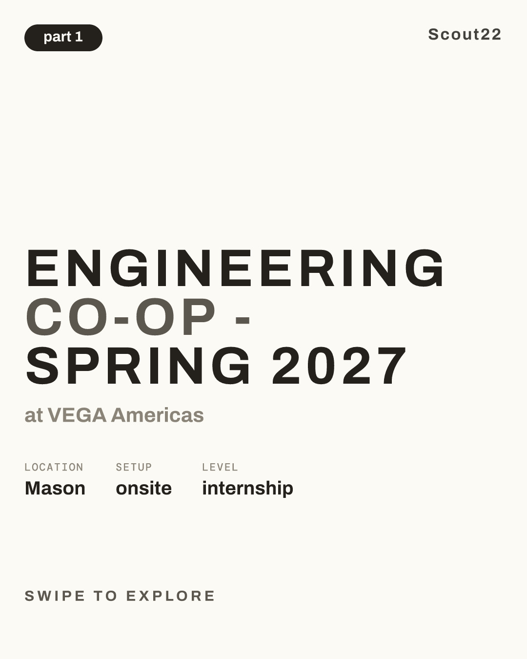 Engineering Co-Op - Spring 2027 at VEGA Americas