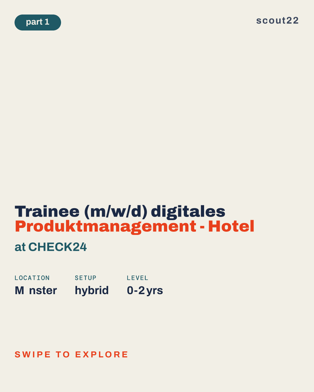 Trainee (m/w/d) digitales Produktmanagement - Hotel at CHECK24