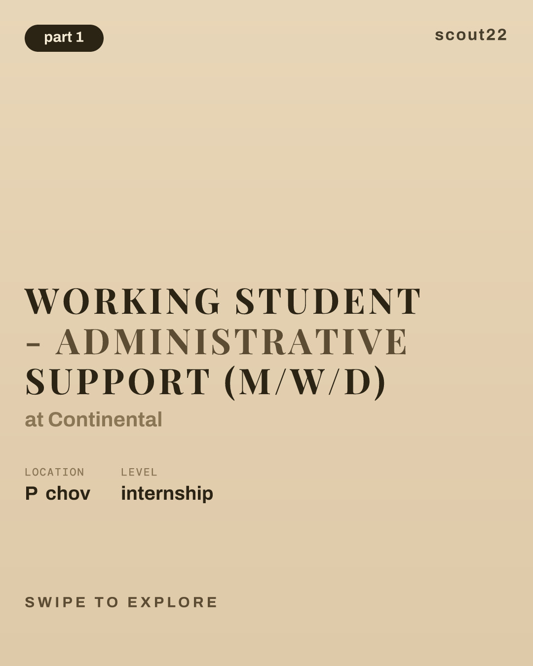Working student - administrative support (m/w/d) at Continental