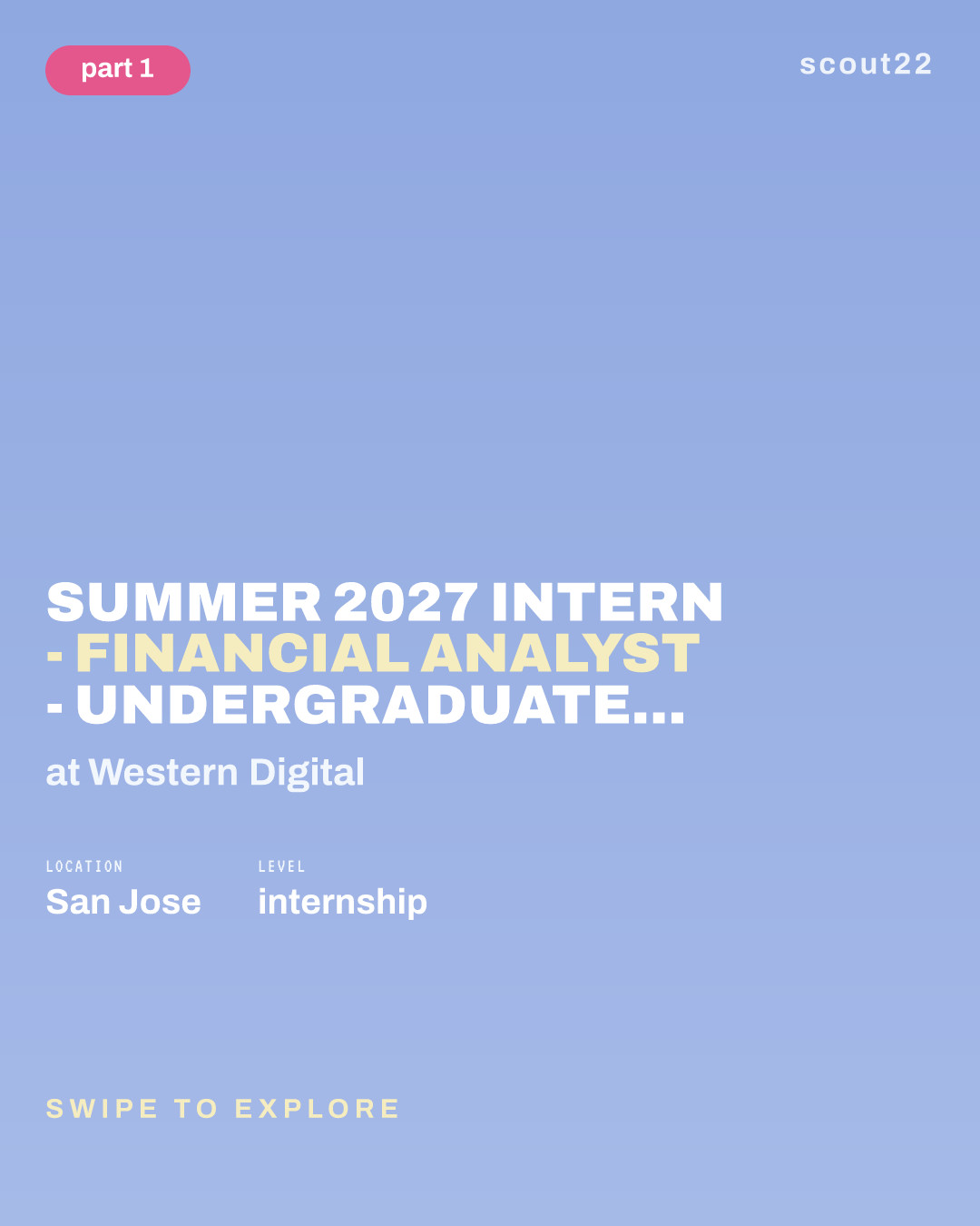 Summer 2027 Intern - Financial Analyst - Undergraduate & MBA at Western Digital