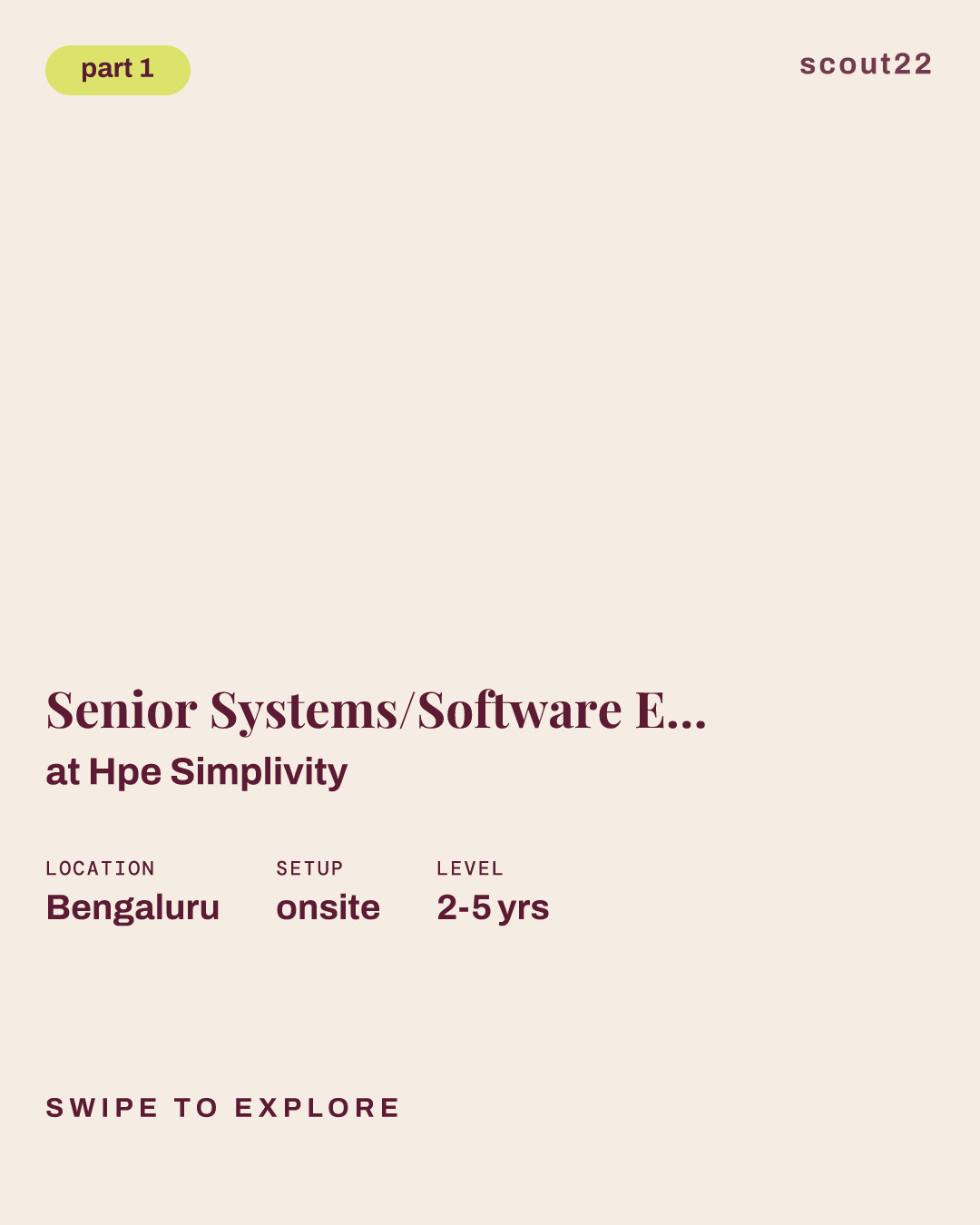 Senior Systems/Software Engineer(Python Automation, IP Routing, Multicast protocols, IP fundamentals) at Hpe Simplivity