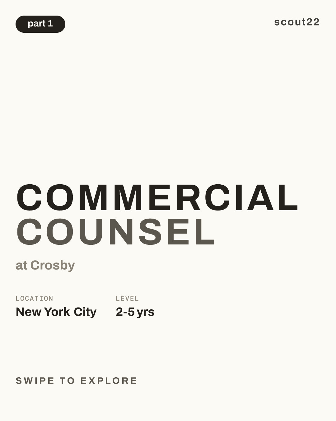 Commercial Counsel at Crosby