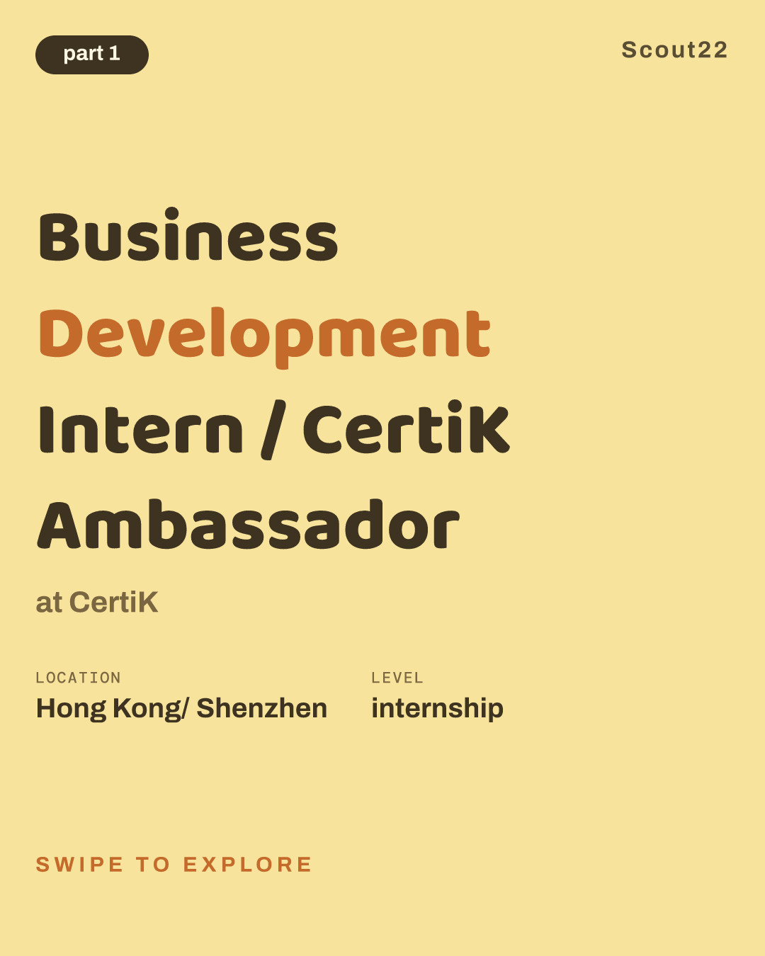 Business Development Intern / CertiK Ambassador at CertiK