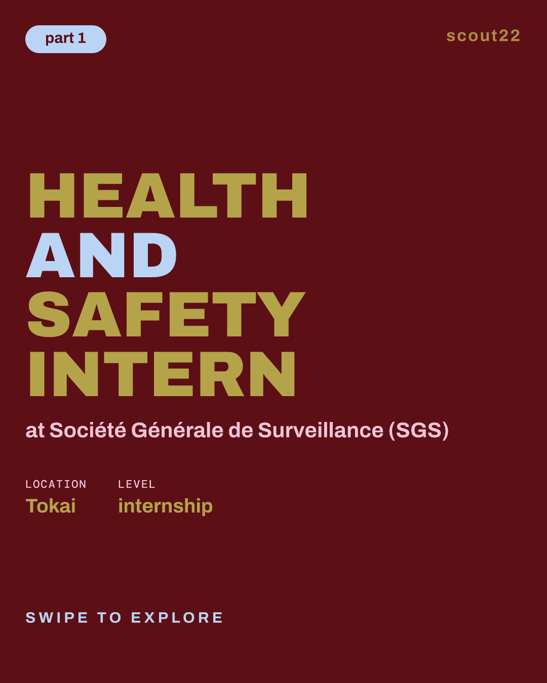 Health and Safety Intern at Société Générale de Surveillance (SGS)