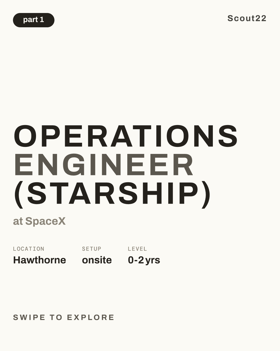 Operations Engineer (Starship) at SpaceX