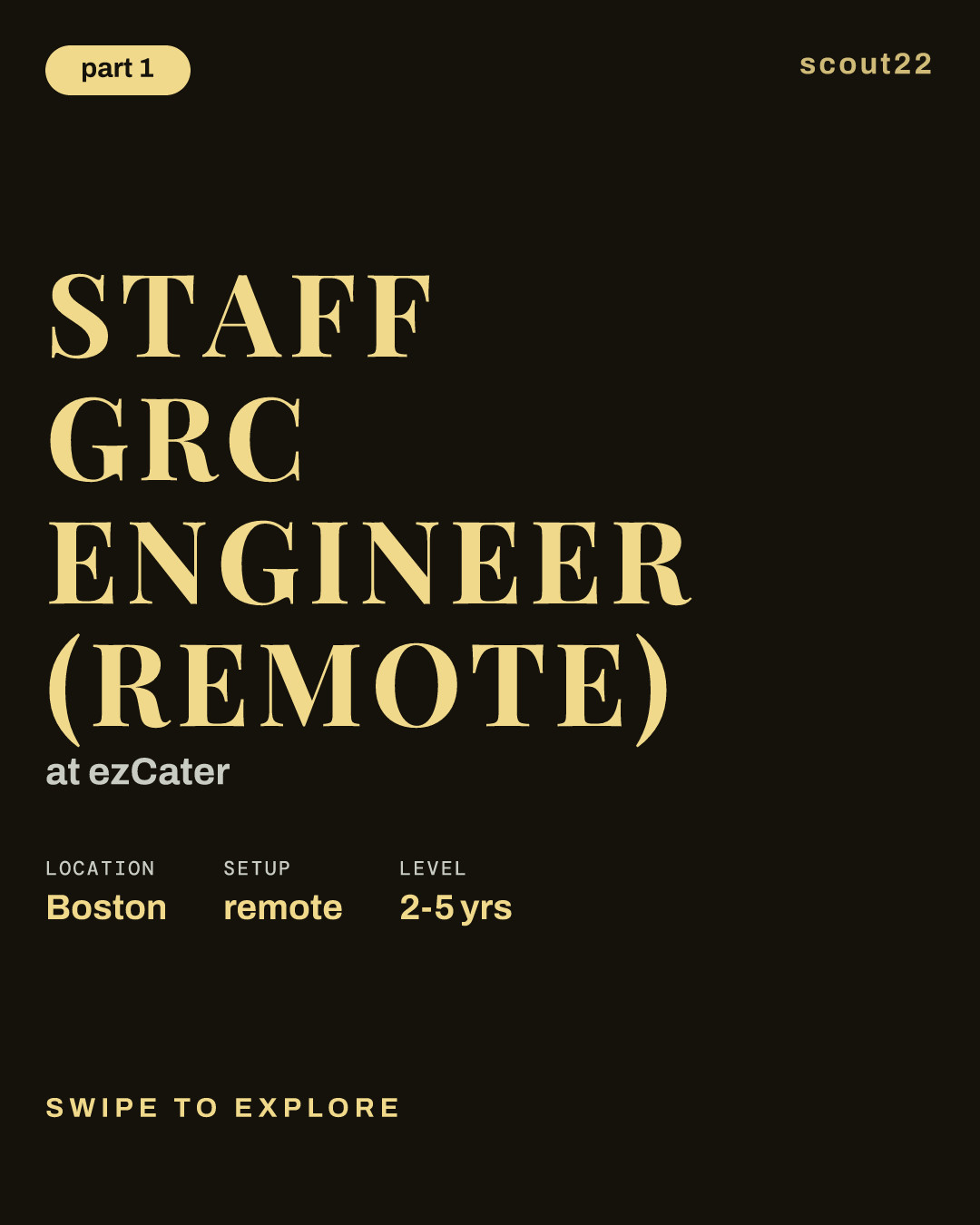 Staff GRC Engineer (Remote) at ezCater