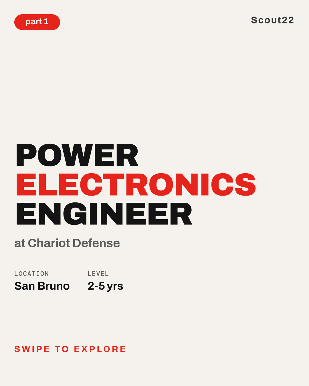 Power Electronics Engineer at Chariot Defense