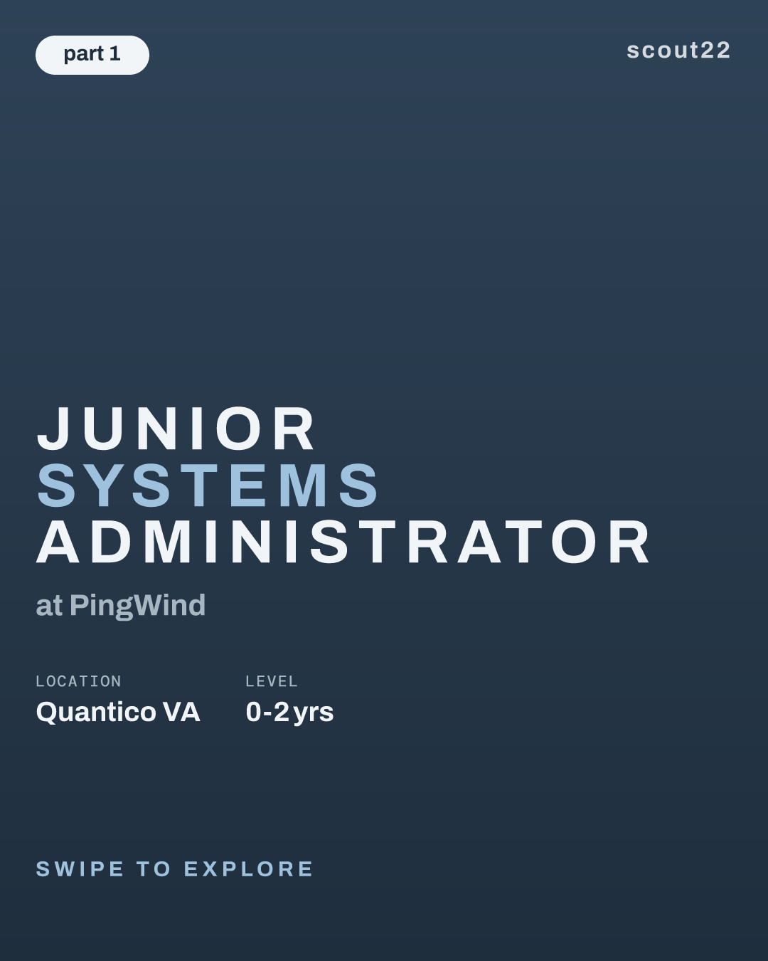 Junior Systems Administrator at PingWind