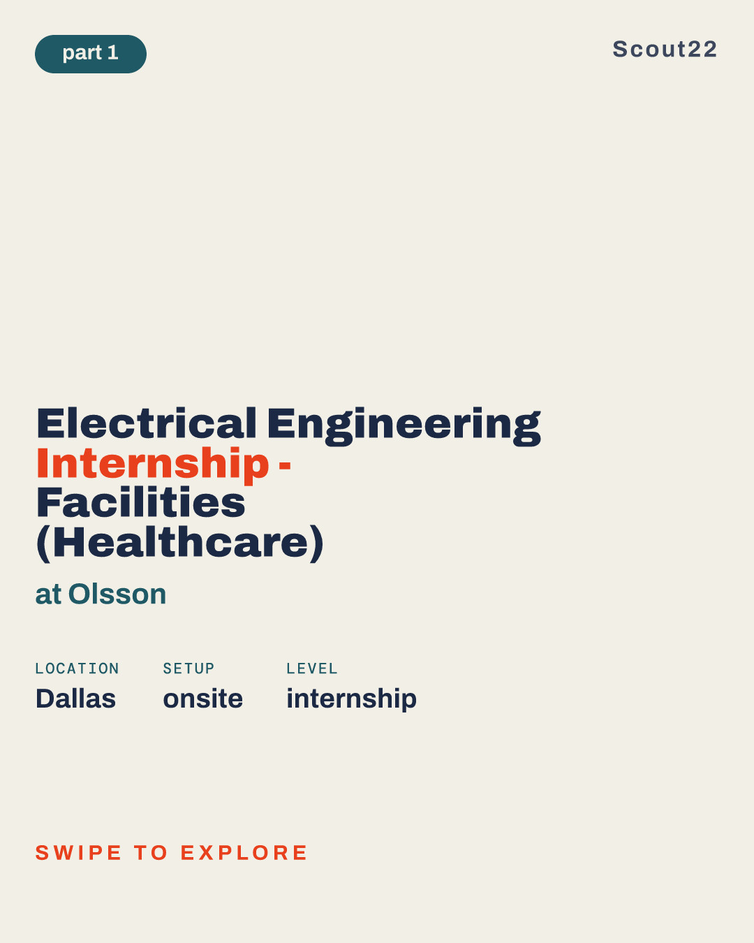 Electrical Engineering Internship - Facilities (Healthcare) at Olsson