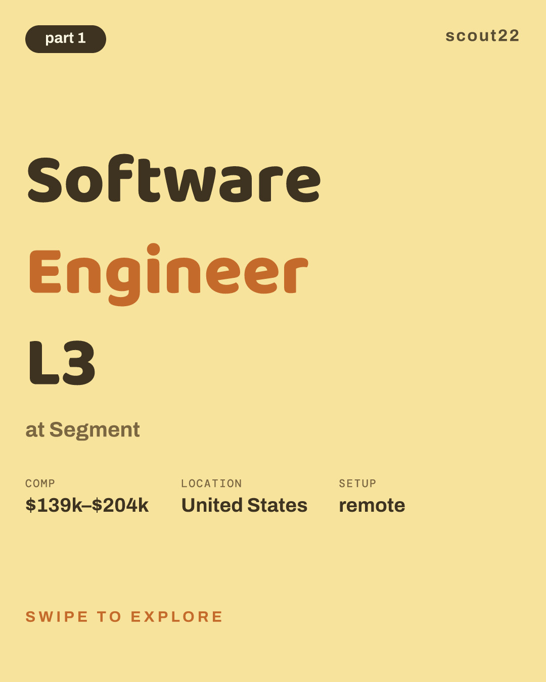 Software Engineer L3 at Segment