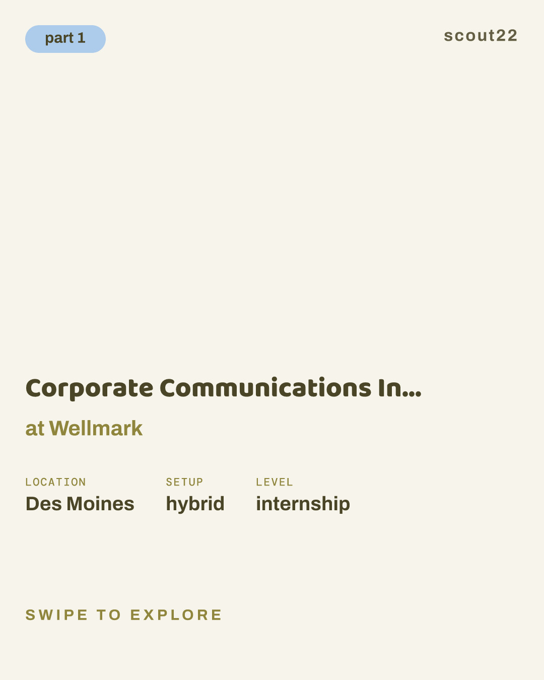 Corporate Communications Internship (Spring and Summer 2027) at Wellmark