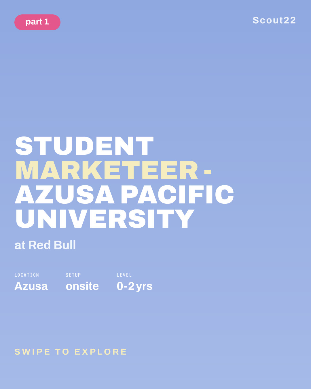 Student Marketeer - Azusa Pacific University at Red Bull