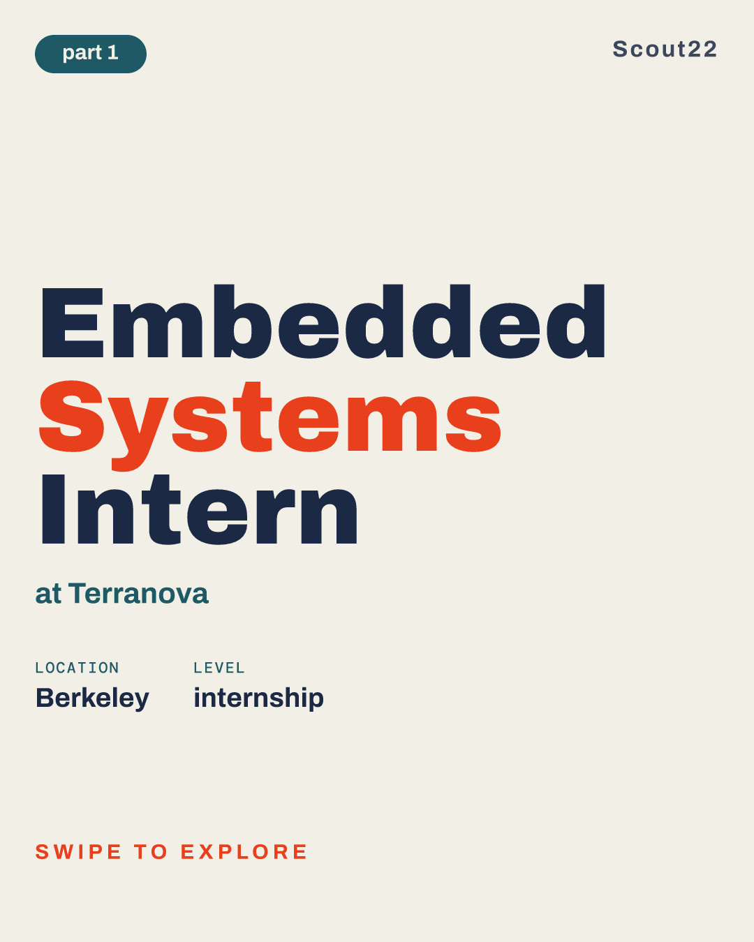 Embedded Systems Intern at Terranova