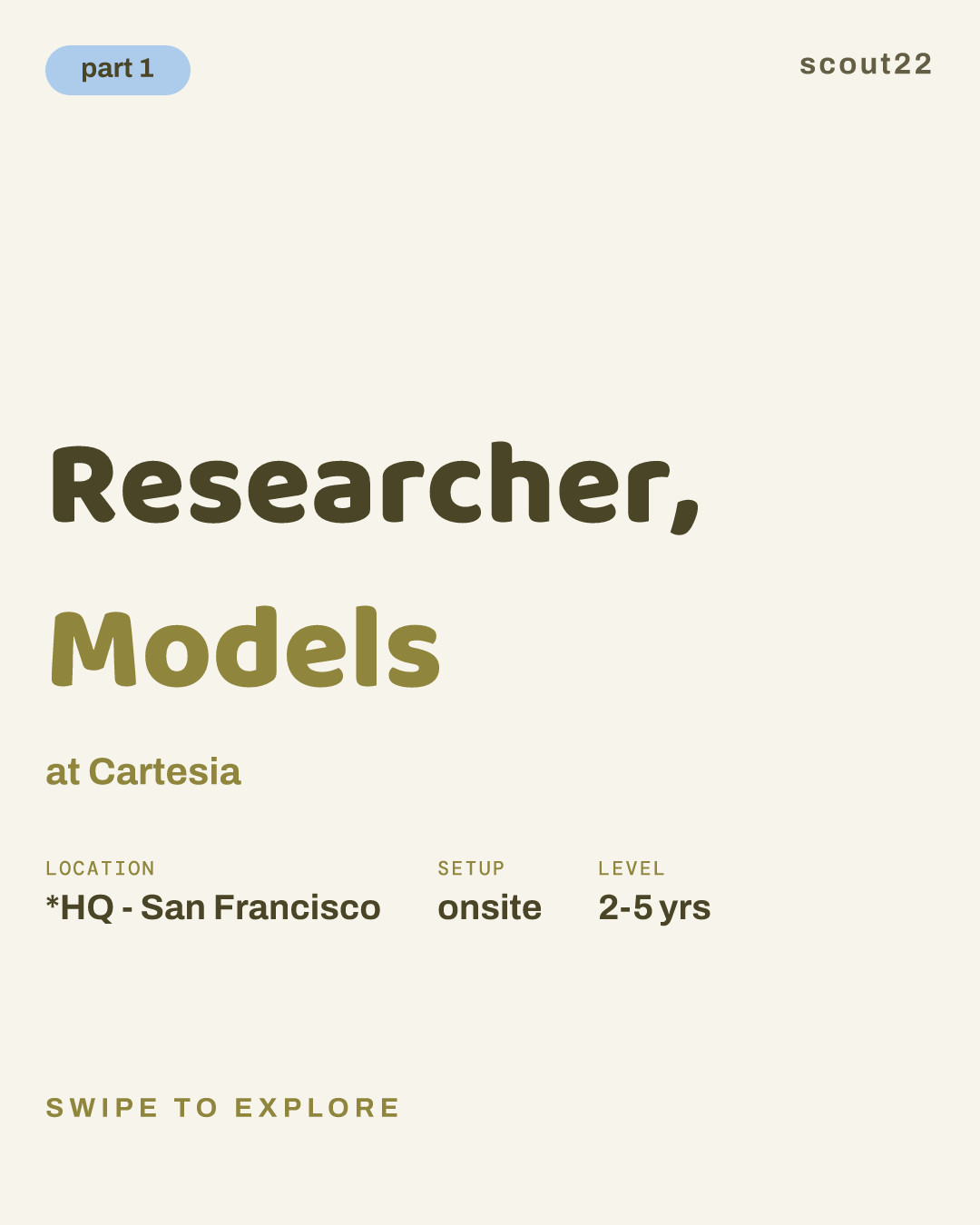Researcher, Models at Cartesia