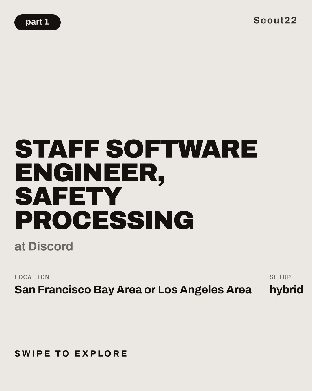 Staff Software Engineer, Safety Processing at Discord