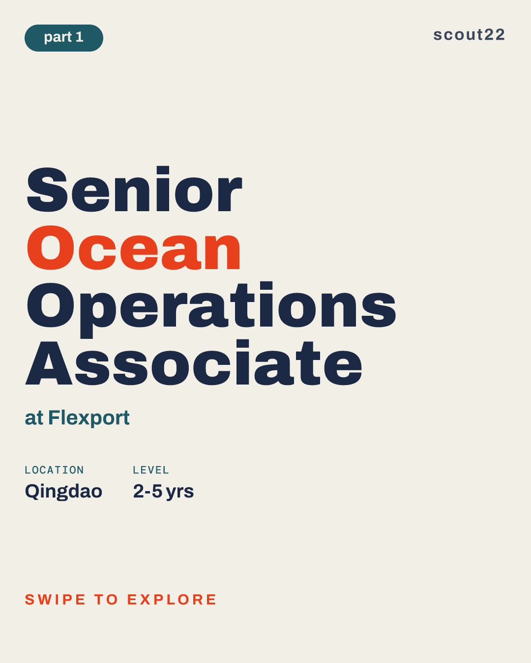 Senior Ocean Operations Associate at Flexport