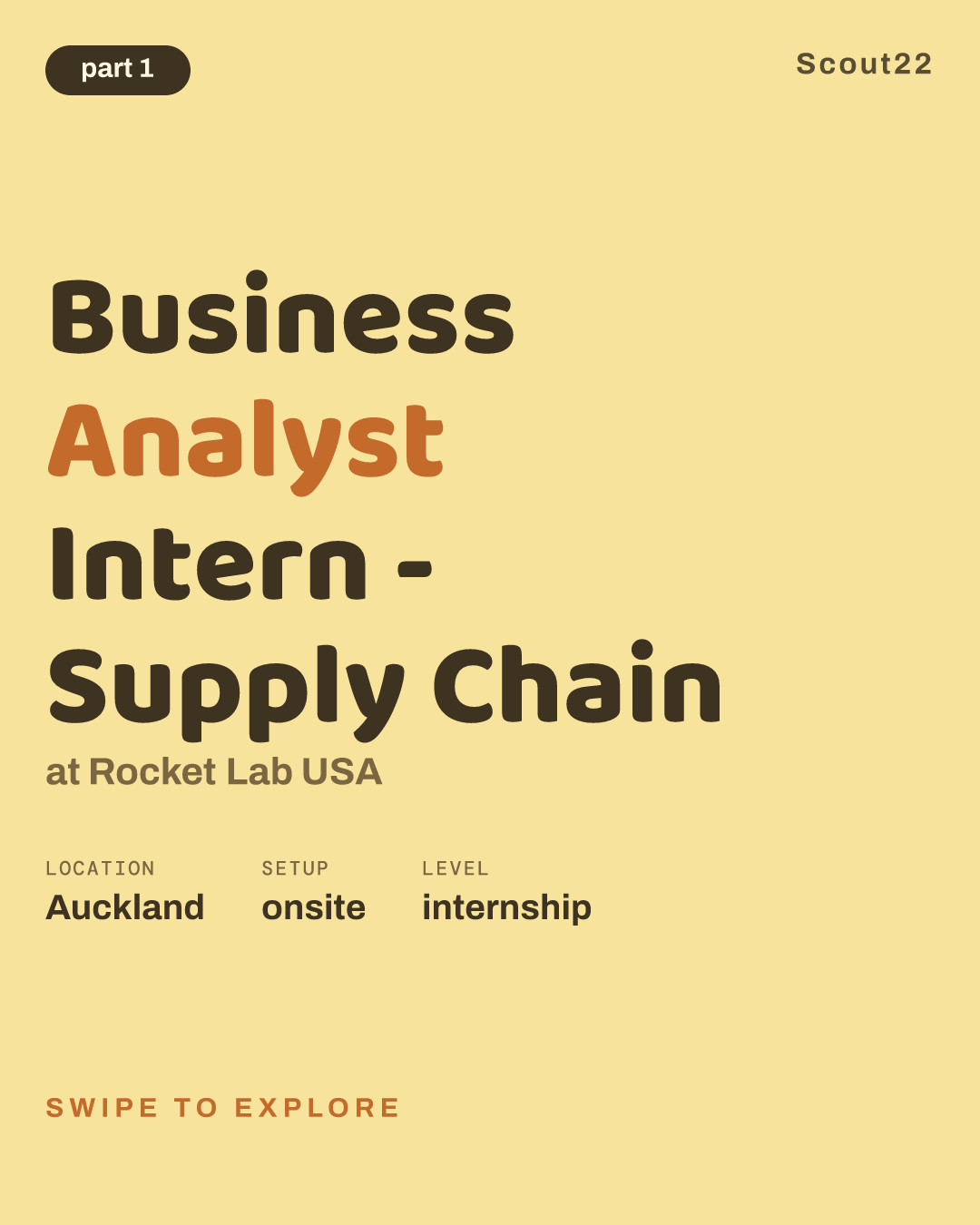Business Analyst Intern - Supply Chain at Rocket Lab USA