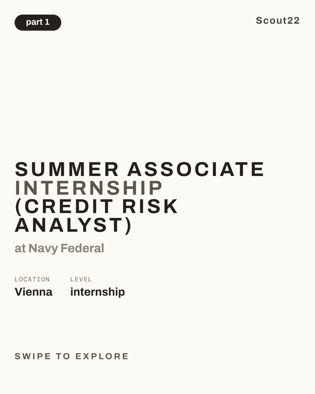 Summer Associate Internship (Credit Risk Analyst) at Navy Federal