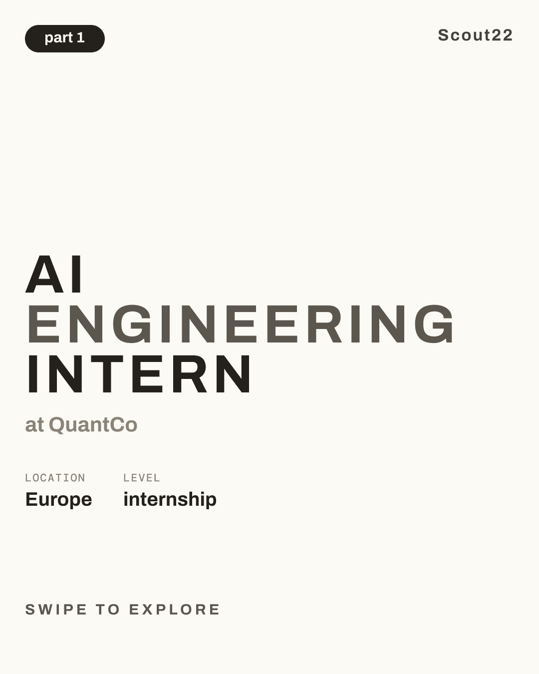 AI Engineering Intern at QuantCo